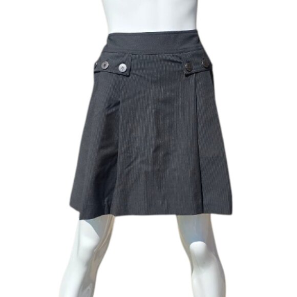 CYNTHIA STEFFEE Black Pleated Skirt sz 4 - Picture 1 of 8